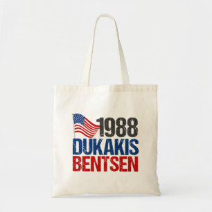 1988 Dukakis Bentsen Funny Retro-val Tygkasse