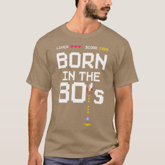 1988 Födelsedags Retro Gamer T-shirt Född på 80-ta