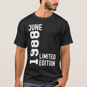 1988 juni Grattis på födelsedagen Party T Shirt