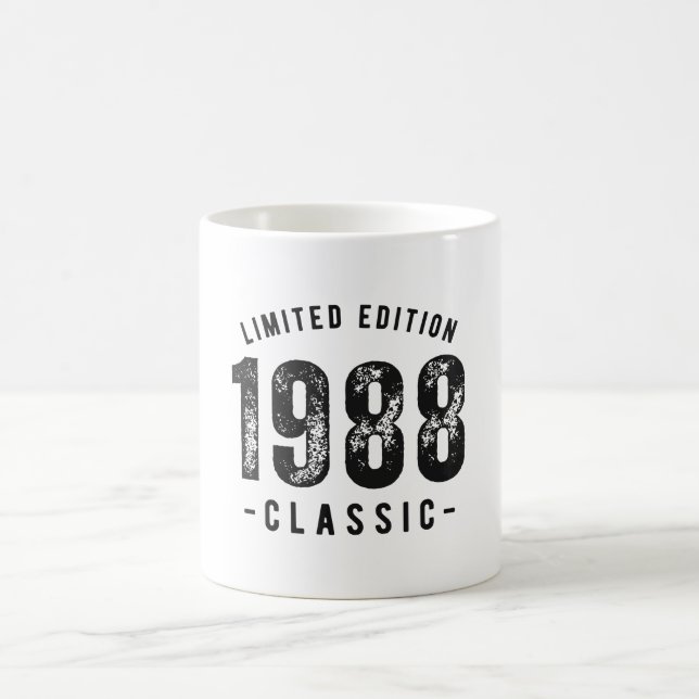 1988 Klassiskt Födelseår Kaffemugg (Center)