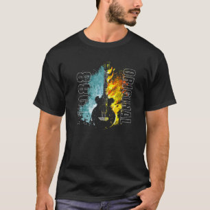 1988 Original Rolig Färgrik Retro Flammor Klassisk T Shirt