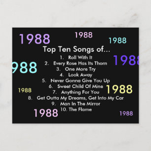 1988 Sång Vykort