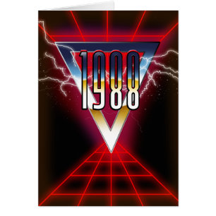 1988 Teknisk noirgrafik Hälsningskort