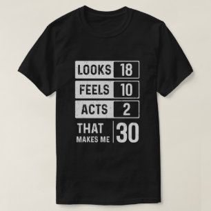 1989 30 år gammal födelsedag ser ut att lagar g t shirt
