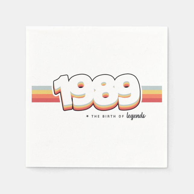 1989 Förklaringarnas födelse Pappersservett (Framsidan)