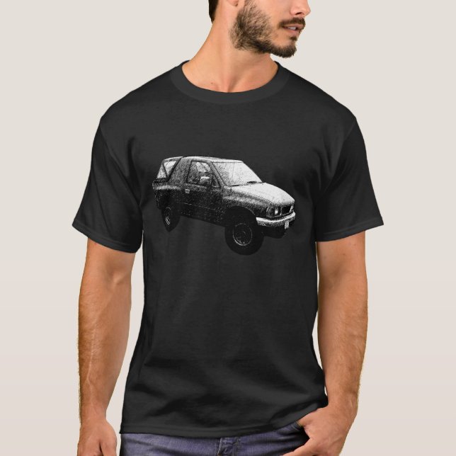 1989 Isuzu Amigo XS Sketch Art. T Shirt (Framsida)