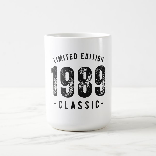 1989 Klassiskt Födelseår Kaffemugg (Center)