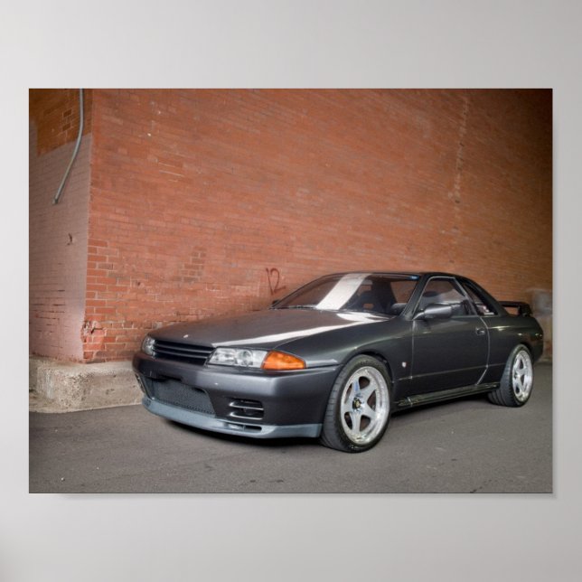 1989 Nissan Skyline R32 GT-R Poster (Framsidan)
