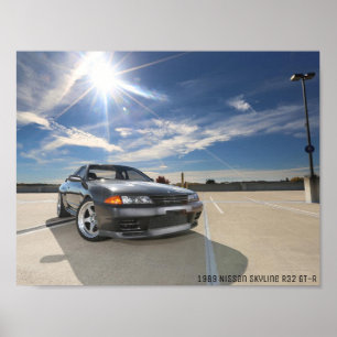 1989 NISSAN SKYLINE R32 GT-R-Poster Poster