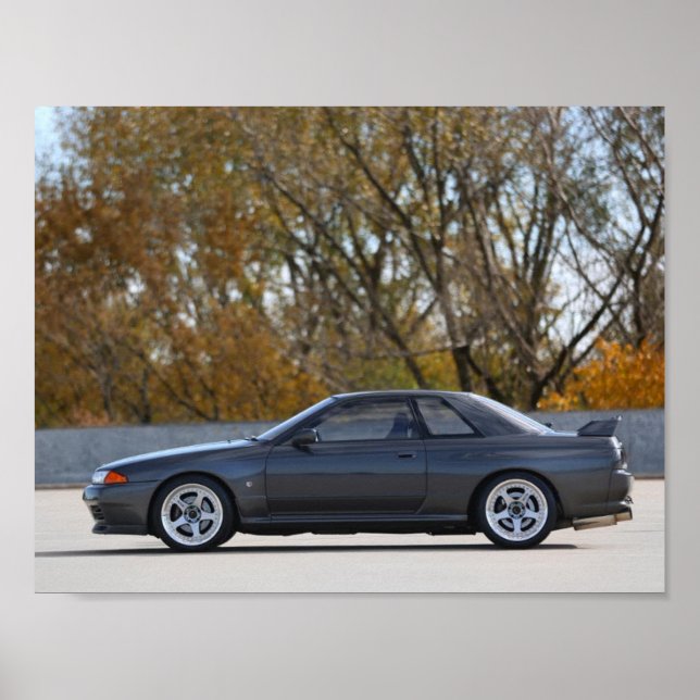 1989 NISSAN SKYLINE R32 GT-R-Poster Poster (Framsidan)