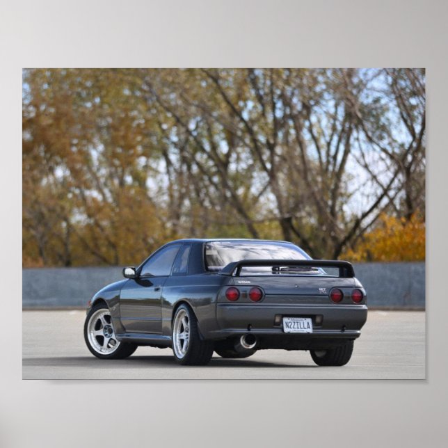 1989 NISSAN SKYLINE R32 GT-R-Poster Poster (Framsidan)