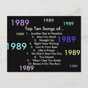 1989 Sång Vykort