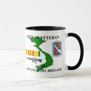 198. Ljus infanteriuppdelningsVietnam veteran Mugg
