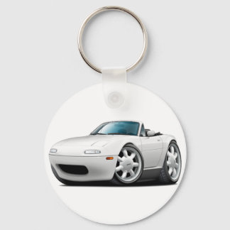 1990-98 Miata Vitbil Nyckelring