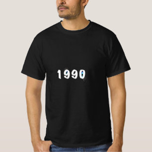 1990 Årgång Födelsedags T-Shirt för Män