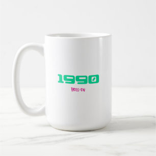 1990 års topplåt kaffemugg