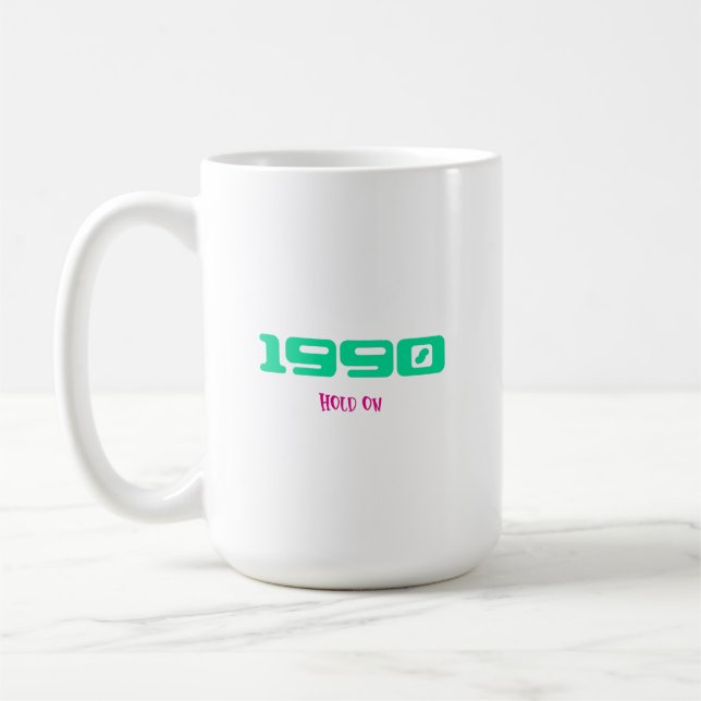1990 års topplåt kaffemugg (Vänster)
