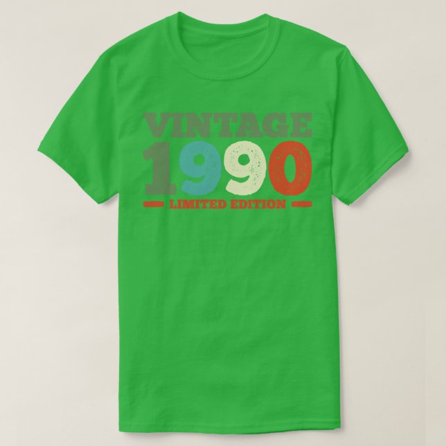 1990-årsdagen t shirt (Design framsida)