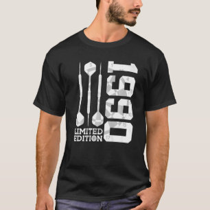 1990 DARTS 32:a BIRTHDAY T Shirt