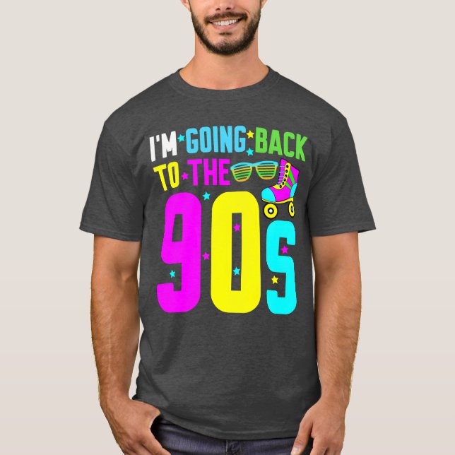 1990 Disco 90-tal Retro-vän T Shirt (Framsida)