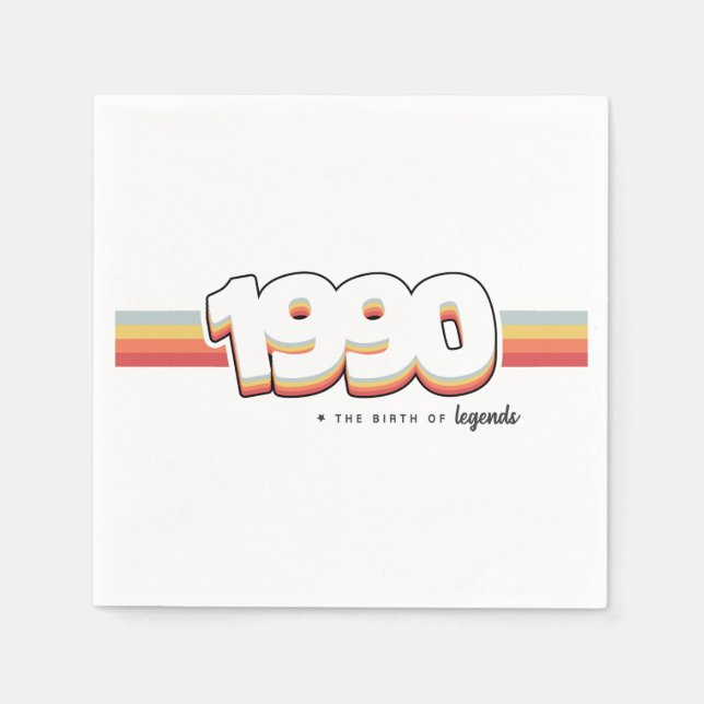 1990 Förklaringarnas födelse Pappersservett (Framsidan)