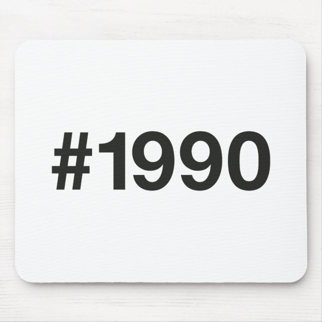 1990 Hashtag 35 födelsedagsdagen Musmatta (Framsidan)