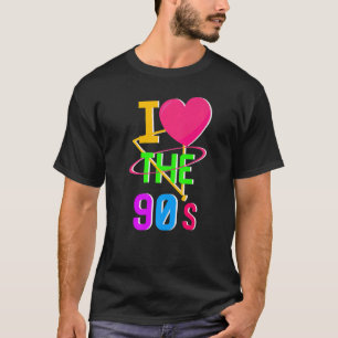 1990-talet, 90-talet.. -... jag Hjärtar 90-talet i T Shirt
