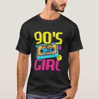 1990-talets flickkostum i Party på 90-talet T Shirt