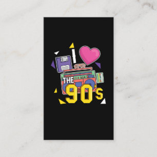 1990-talets gamla musik i Party Visitkort