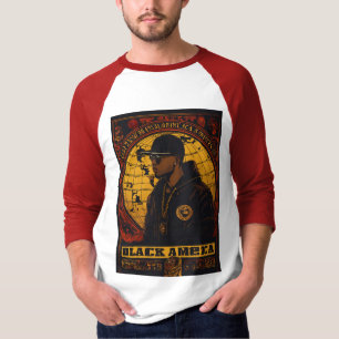 1990-talets Hip hop - Swarthy Urban Globe Logotyp T Shirt