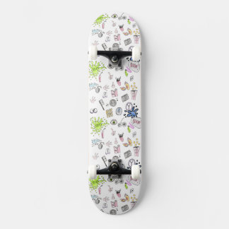 1990-talets Tecknad comedy nostalgia mönster skate Mini Skateboard Bräda 18,5 Cm