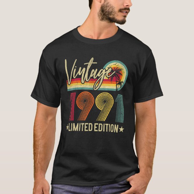 1991 31a Birthday 31 Years Old Gag T Shirt (Framsida)