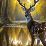 "1991" Hjort under solnedgången canvas art<br><div class="desc">Den fläckiga hjorten är den vanligaste typen av hjort i världen. De är vanligtvis bruna eller rödaktiga i färg och har vita fläckar på päls. De är växtätare, vilket innebär att de äter växter. De bor vanligtvis i skogar eller skogsmarker, där det finns gott om vegetation att äta. Hjort är...</div>