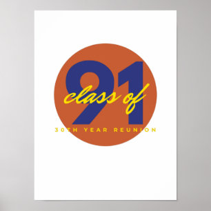 1991-klassåterförening poster