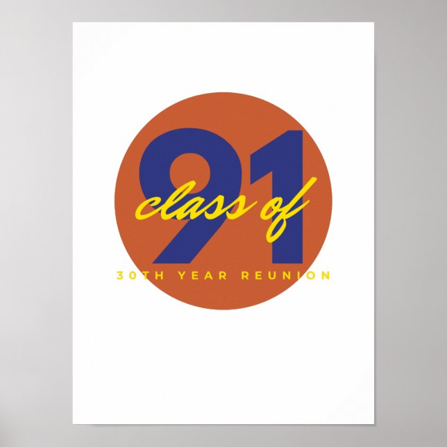 1991-klassåterförening poster (Framsidan)