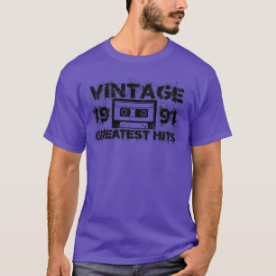 1991 Underbarare Vintagen Svart T Shirt