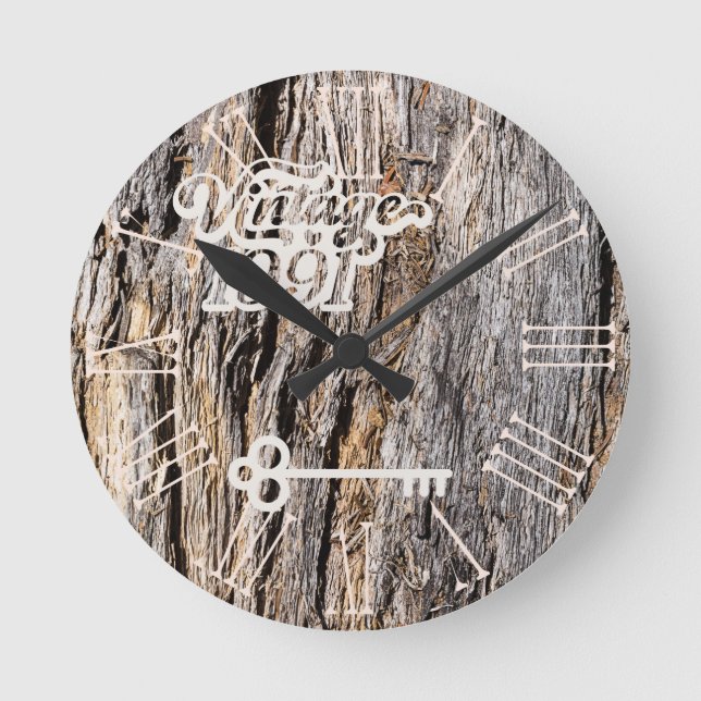 1991 Vintage Akrylväggslås Rund Klocka (Framsida)