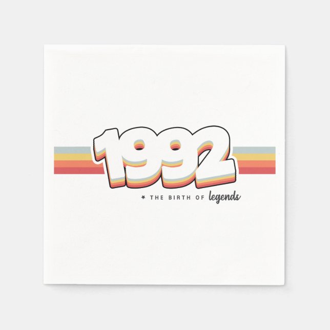 1992 Förklaringarnas födelse Pappersservett (Framsidan)