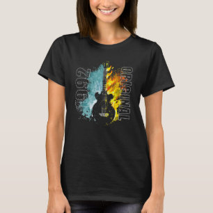 1992 Original Rolig Färgrik Retro Flammor Klassisk T Shirt
