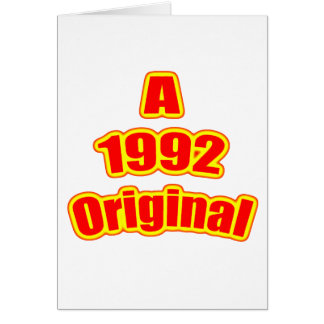 1992 original- rött hälsningskort