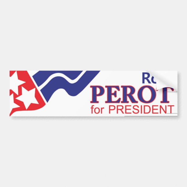 1992 Ross Perot till talman Bildekal (Framsidan)