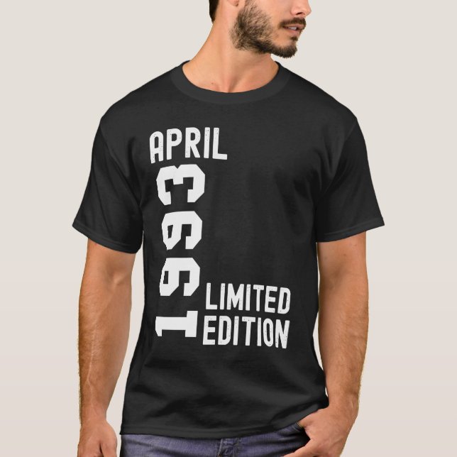 1993 april Grattis på födelsedagen Party T Shirt (Framsida)