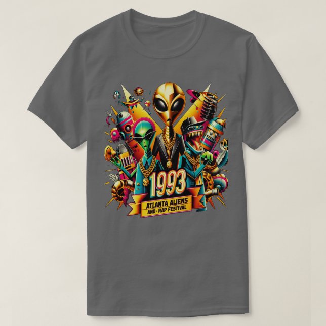 1993 Atlanta s och Rap Festival TShirt T Shirt (Design framsida)