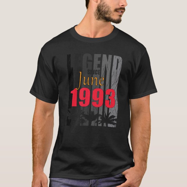 1993 Född i juni T Shirt (Framsida)
