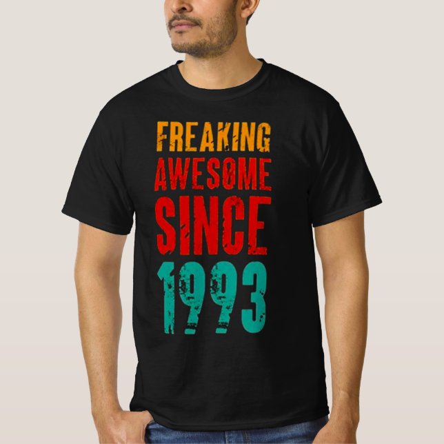1993 Födelsedag  T Shirt (Framsida)