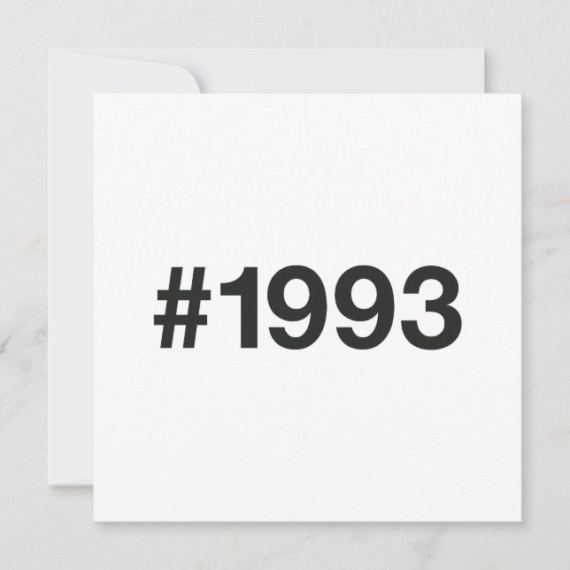 1993 Hashtag 32 födelsedagsdagen Spara Datumet (Framsida)