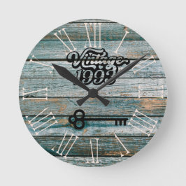 1993 Vintage Akrylväggslås Rund Klocka