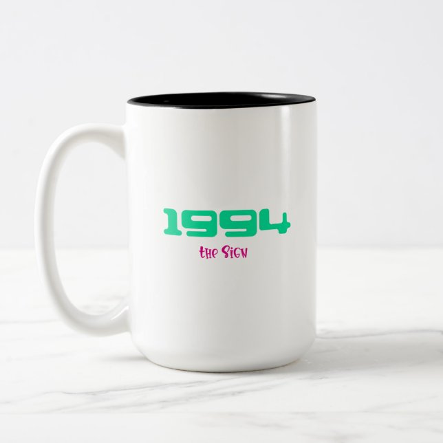 1994 års topplåt Två-Tonad mugg (Vänster)