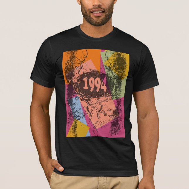 1994 - Färgfull poppgrafik - T-Shirt (Framsida)