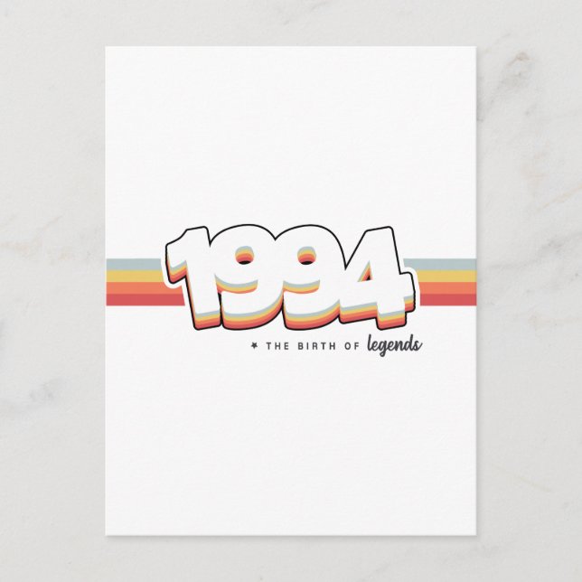1994 Legender föds Vykort (Framsida)